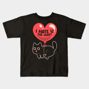 I Hate U The Least Black by Tobe Fonseca Kids T-Shirt
